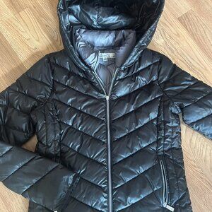 Kenneth Cole Women's Black Insulated Puffy Jacket